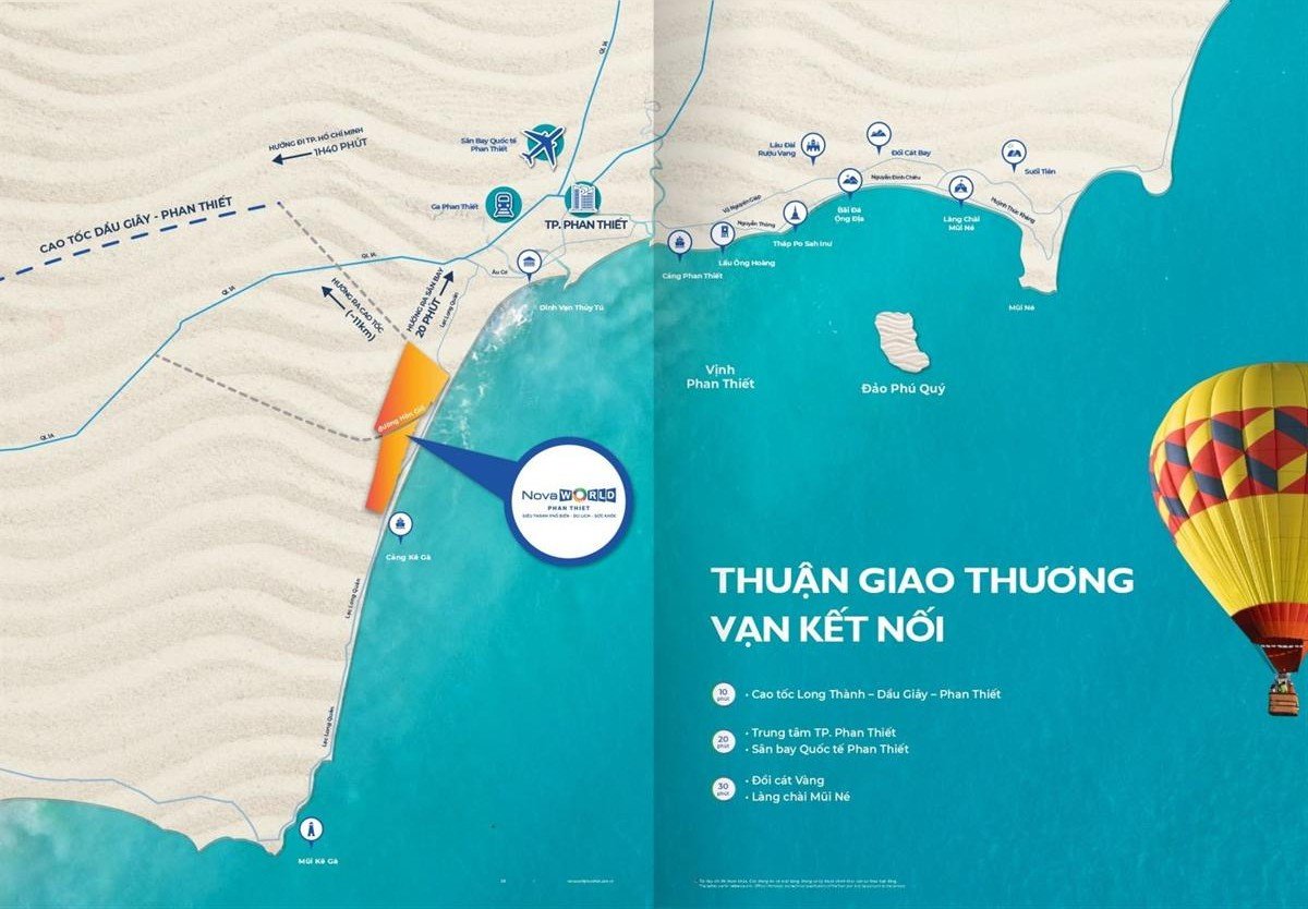Vị trí FESTIVAL TOWN NOVAWORLD PHAN THIẾT