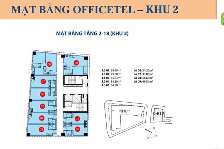 MB OFFICETEL TẦNG 2-18