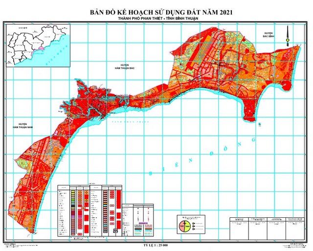 Bản đồ quy hoạch các khu chức năng tại thành phố Phan Thiết Bản đồ quy hoạch các khu chức năng tại thành phố Phan Thiết